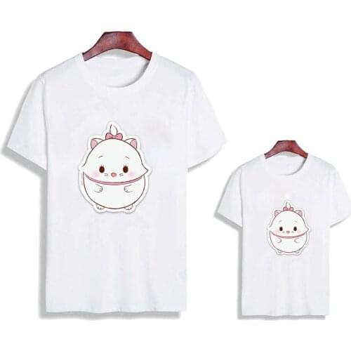 Family T Shirts Short Sleeve Baby Kids Boys Girls White Tshirt Father Mother Unisex Adult Family Clothes Matching Outfits