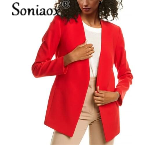 Soniaox Women's Blazers Blazers