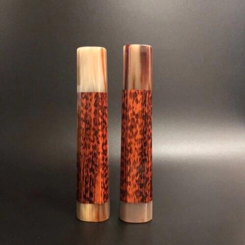 Japanese Octagonal Snakewood Handle With White Buffalo Horn Bolster DIY Kitchen Chef Knives Gyuto Yanagiba Deba Sushi Knife