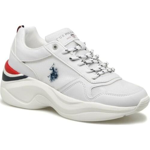 US Polo White Women Fashion Sneaker Shoes