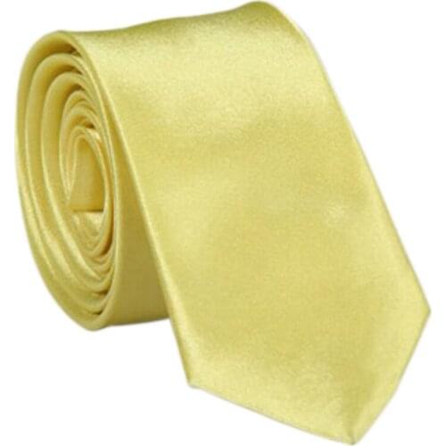 1Pc Polyester Skinny Necktie Ties For Men Classic Solid Color Tie Wedding Suit Necktie Casual Tie