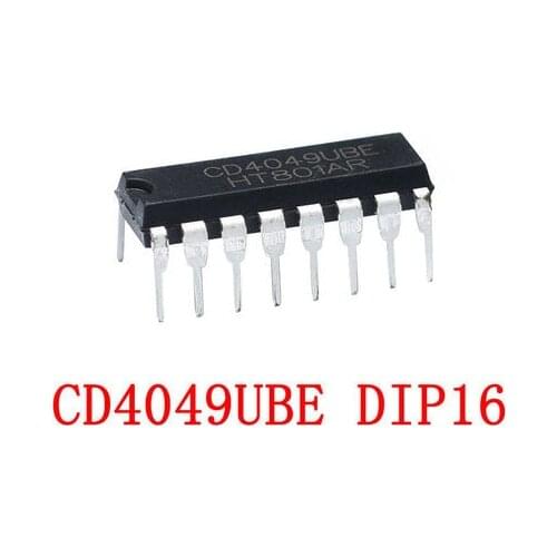 10PCS CD4049UBE CD4049 4049 DIP-16 CMOS HEX Buffer Converter Logical IC
