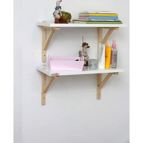 Wooden Baby Kids Room Wall Rack Bookshelf Educational Montessori Shelf Decor Dual Rack CEE2SUN502099 2 pcs