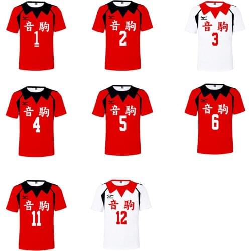 2021 Fashion Cool T Shirt Men/Women Anime Haikyuu 3D Printed Cosplay Costume Short Sleeve Volleyball Sportswear Jersey Uniform