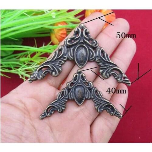 30pcs/lotside length 40MM small corners Fancy corners DIY rectangular wooden box decorated four corners fillet