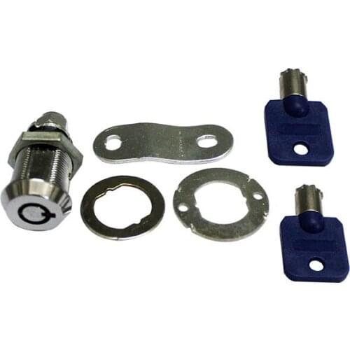 5pcs 19mm Arcade Machine Cabinet Desk Drawer Furniture Box File Tubular Zinc Alloy Cylinder Cam Lock with 2 Keys High Security