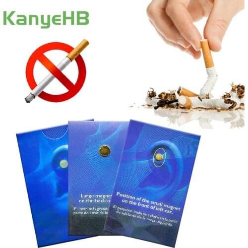 6pcs Quit Smoking Magnet Auricular Acupressure Patch Stop Smoking Anti Smoke Not Cigarettes Smokeless Smoker Health Therapy A380
