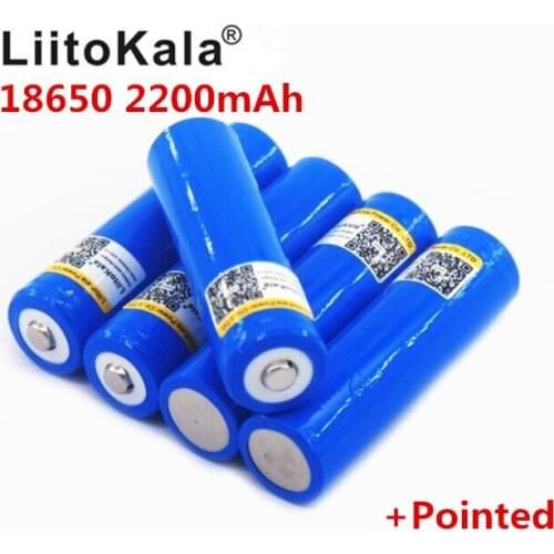 NEW LiitoKala 18650 Battery Capacity 3.7V 2200 mAh Li-Po Battery Rechargeable 18650 Battery For Car / Toys / Flashlight