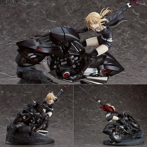 Anime Fate Grand Order Joan of Arc Saber Alter Altria Pendragon With Motorcycle Ghost Dress Ver. PVC Action Figure Toys lelakaya