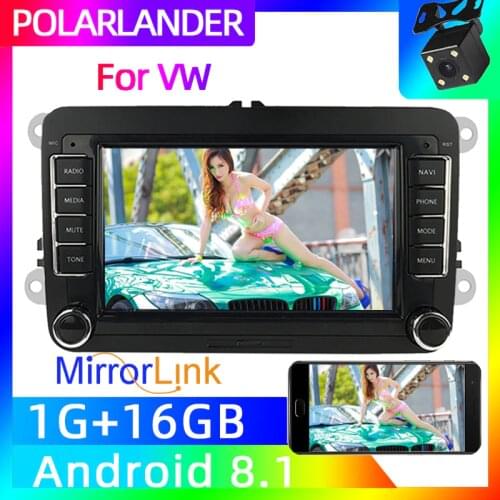 Android Auto 2 Din 7 inch Car Stereo Radio For Apple For Bora Golf VW Polo Volkswagen Passat B6 B7 Touran GPS Navigation