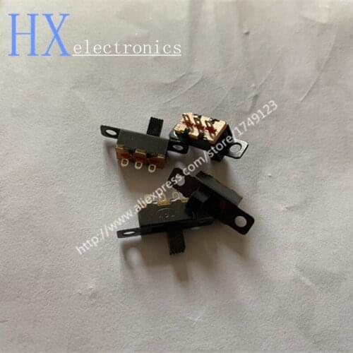 Free shipping 20PCS SS12F15 toggle switch 1P2T SPDT 3PIN SS-12F15 slide switches handle 5mm ROHS