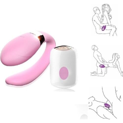 Wireless Vibrator Adult Product For Couples USB Rechargeable Dildo G-Spot U Silicone Stimulator Vibrators Sex Toy For Woman