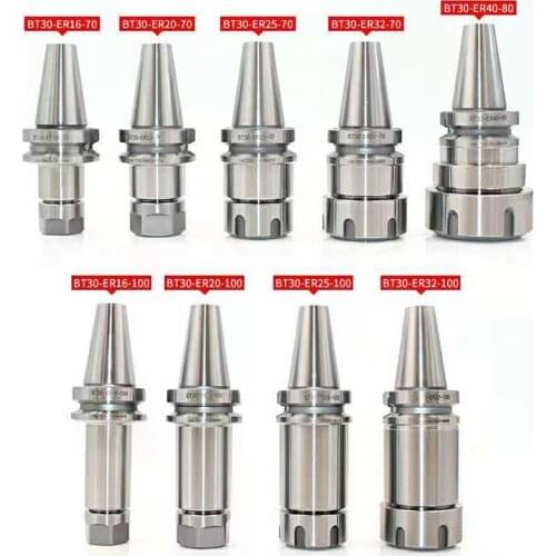 BT30 ER32 70L BT30 ER32 100L BT30 ER25 ER20 ER16 ER11 70L BT30 ER25 ER20 ER16 ER11 100 toolholder Collet CNC Milling Lathe