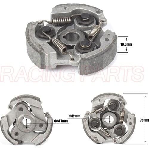 47cc 49cc Minimoto Centrifugal Clutch Mini Moto Dirt Bike Atv Quad 3 Shoe Spring