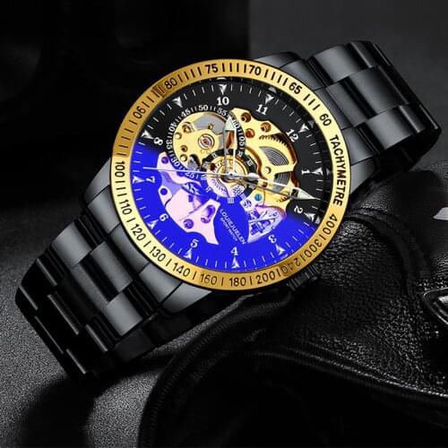 Skeleton Watch Sport Mechanical Luxury Watch Mens Watches Top Brand Montre Homme Clock Men Tourbillon Waterproof Automatic Watch