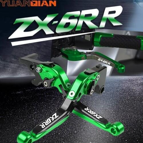 For kawasaki ZX6RR ZX 6RR ZX 6 RR 2000 2001 2002 2003 2004 Motorcycle Accessories adjustable Brake Clutch Levers handle levers
