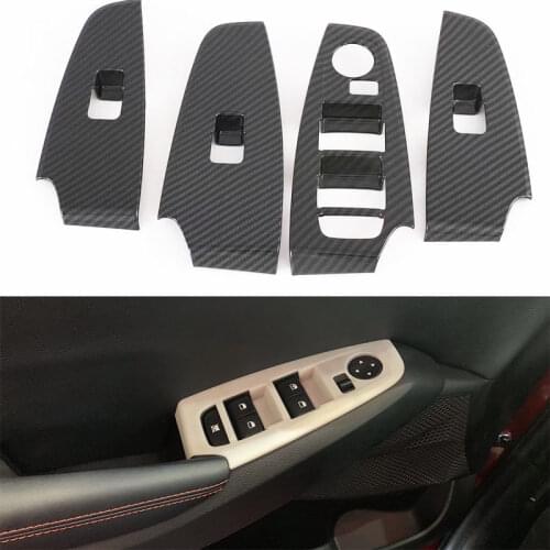 Accessories For KIA SELTOS 2019 2020 Window Lift Switch Button Cover Trims Interior Car Styling