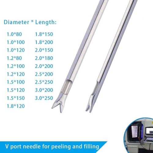 Fat Infiltration Cannulas V Port Peeling and Filling Autoclavable Liposuction Tool