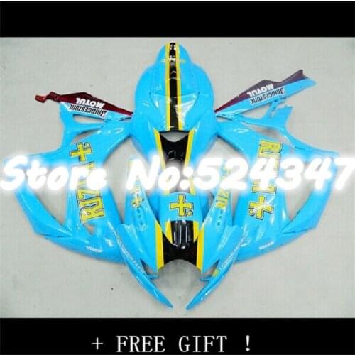 HOT sales Injection ABS For K6 06 07 SUZUKI GSXR600 750 Light Blue GSXR-750 GSX-R750 GSXR 600 750 2006 2007 Fairings
