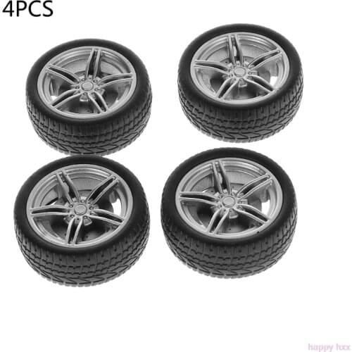 2019 4pcs Simulation Rubber Wheel Tire Wheel Toy Model DIY RC Spare Parts