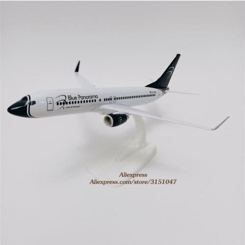 20cm Model Airplane Air Italian BLUE Panorama Airlines B737 Boeing 737 Airways Metal Alloy Plane Model Diecast Aircraft