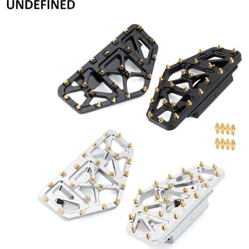 For Harley Dyna FLD Super Glide 2006-2017 Softail FLDE Fat Boy Bob 2000-2021 MX Motorcycle Foot Pegs Floorboards Behind Footpegs