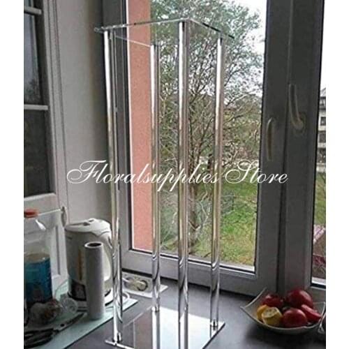 Transparent crystal acrylic flower stand centerpiece vase for wedding table centerpieces decoration event party decoration