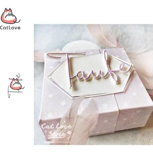 Taufe German Baptism Metal Cutting Dies Scrapbooking Stencil Die Cuts Card Making Decorative Craft Embossing New Dies For 2019