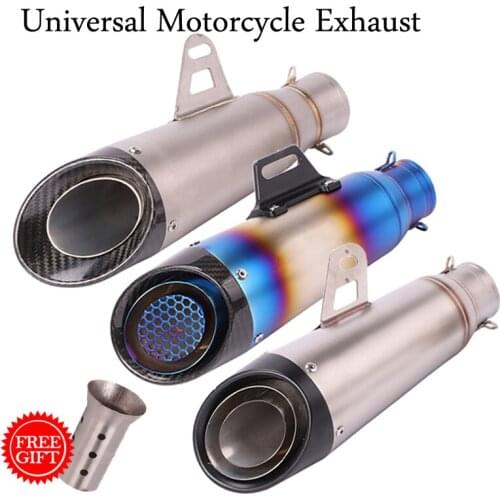 Universal Motorcycle Exhaust Escape Silencer Modified Muffler Carbon Fiber DB Killer For Ninja 250 z250 GSX250R CBF190R KTM 250
