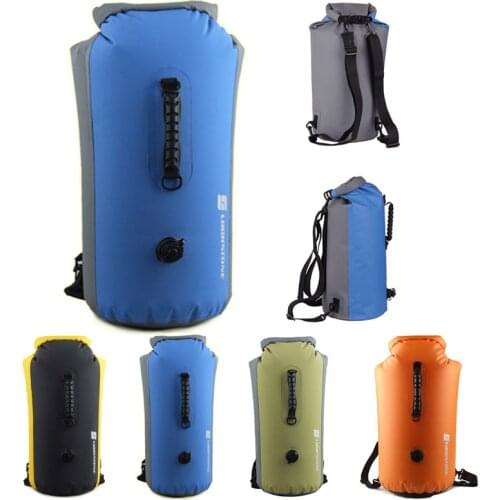Outdoor Waterproof Dry Bag Backpack PVC Sack Bag Kayaking Rafting Boating River Trekking Swimming Pool Kayak Storage Pouch Bags