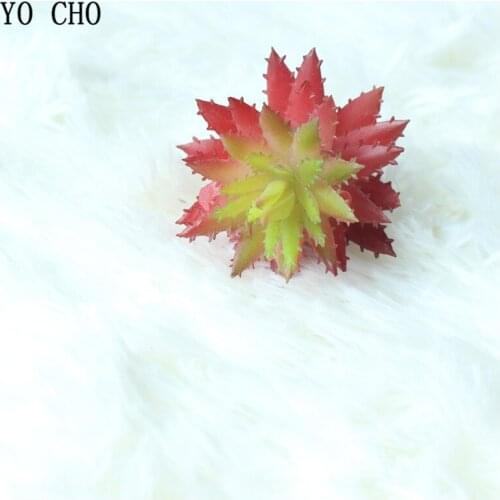 YO CHO 1PC Cheap Artificial Barbed Aloe Succulents Micro Landscape Flower Arrangement Home Decoration Fake Bonsai Plants DIY