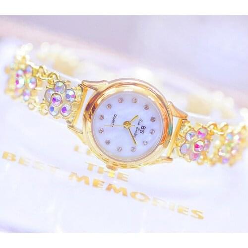 Small Dial Ladies Wrist Watches 2021 Diamond Rhinestone Silver Gold Quartz Women Watches Simple Female Wriswatches Montre Femme