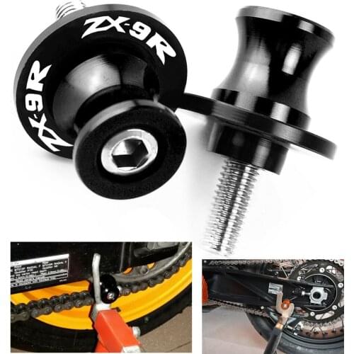 10M For Kawasaki Ninja ZX-9R ZX900 1998-2003 ZX9R ZX 9R 9 R 900 Motorcycle Accessories Swingarm Slider Spools Stand Cover Screws