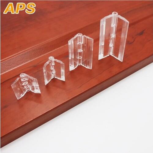 10Pcs 25X33mm 30X33mm 45x33mm 65x42mm Plastic Folding Hinges Transparent Plexiglass Hinge Durable Clear Acrylic