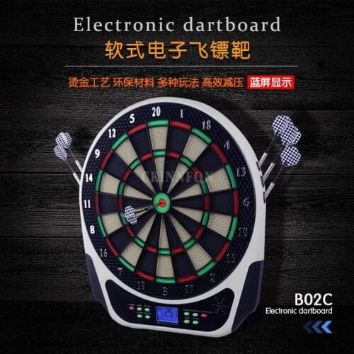 16Pcs/Lot Indoor Sport Scoring Board Dartboard Led Display Proofessional Electronic Dart Board With 6 Soft Tip Darten B02C