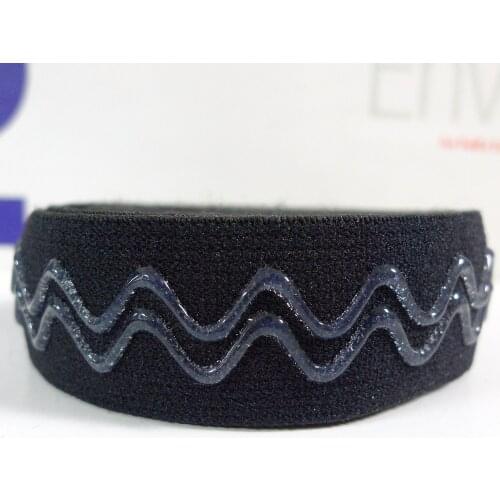 25 Yards 1" 25mm Silicone Beaded Anti Slip Head Lamp Elastic Bands Straps