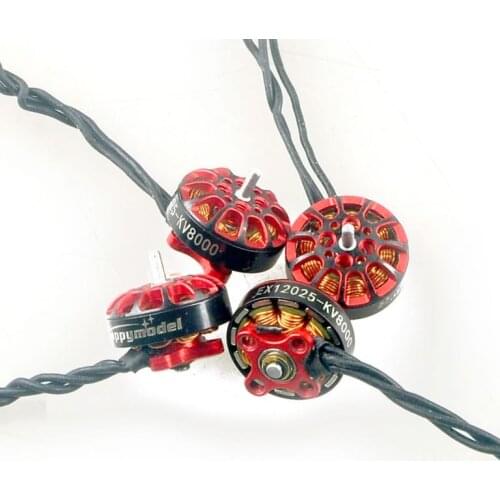 4PCS/set Happymodel EX1202.5 KV6400/KV8000 Brushless Motor for 2.5-3 inch Micro FPV Racing Drone 2-3S Toothpick Crux3 CINE8