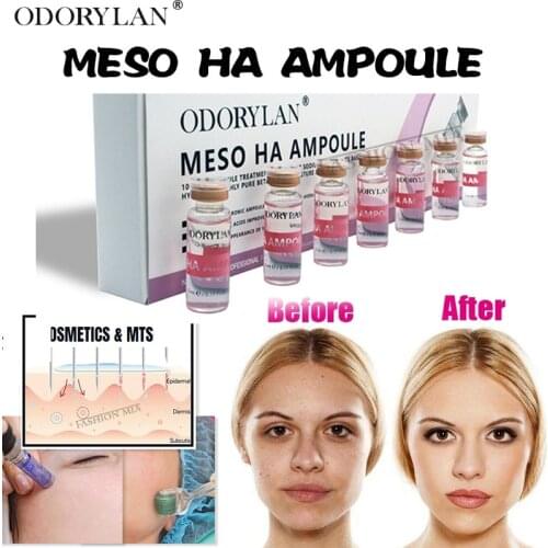 Newest 5ml Pure Micro Molecular Cross-linked Hyaluronic Acid Ampoule Meso Collagen HA Serum For BB Cream Machine Acne Anti-Aging