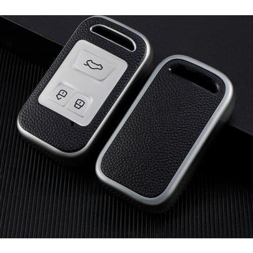 Car Key Cover Case For Chery Tiggo 8 7 5X 2019 2020 Smart Keyless Remote Fob Protect Case Keychain Holder Accessories