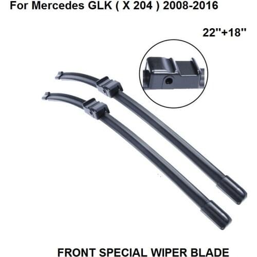 For Mercedes GLK ( X 204 ) 2008-2016 22''+18'' Auto Wiper Blade Accessories For Auto Rubber Windshield Wipers