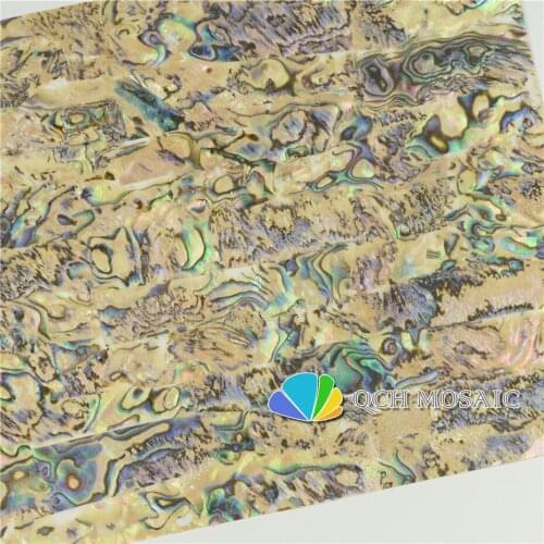Flexible AA New Zealand abalone paua shell mother of pearl laminate sheet shell veneer self-adhesive sticker backing 20pcs/lot