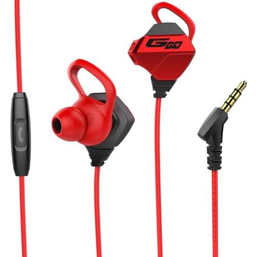 Gaming Earphones & Microphone in Ear Headphones 3.5mm Gold Plated Jack