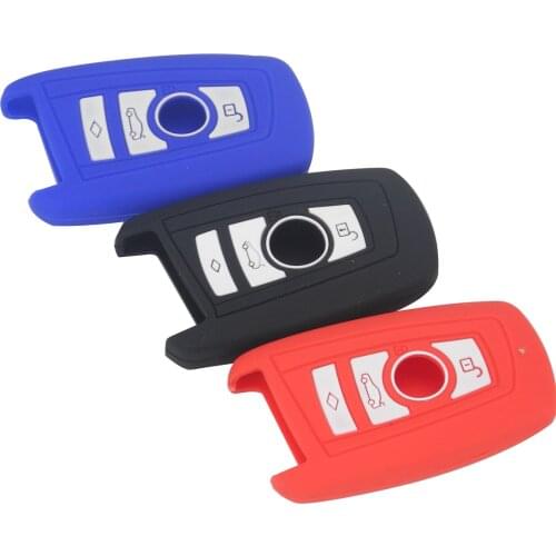 Kutery 10PCS 4 Buttons Silicone Rubberr Colorful Smart Remote Car Key Cover Case For BMW Serie 1 5 3 F20 Protection Replacement