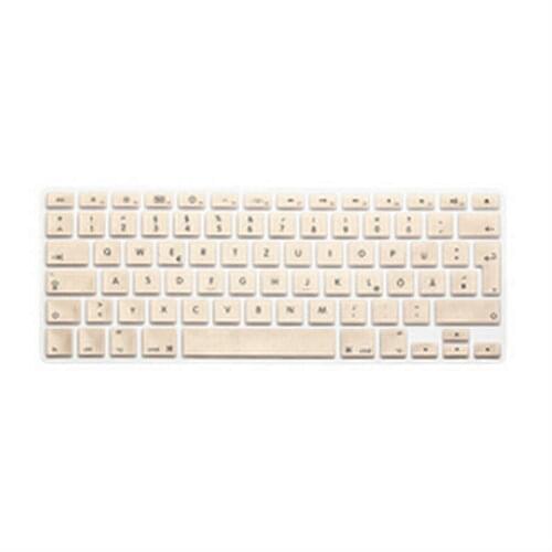 Metallic Gold German UK Silicone Keyboard Cover Skin Protector 100pcs for MacBook Pro air 13 15" 17" Air 13 with Retina Display