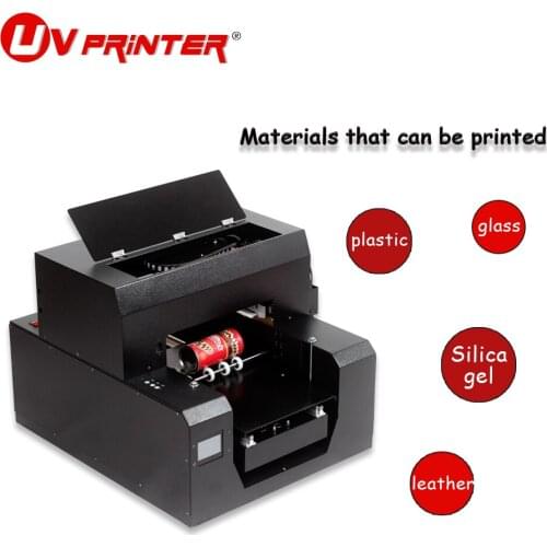 Multifunctional home small UV printer adopts Epson L805 print head A4 size for silicone/wood/acrylic/glass painting
