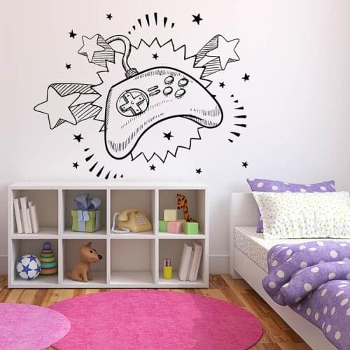 Handmade wall sticker Game Wall Sticker Decal choose your weapon gamer quote controller video game boys bedroom A11-072