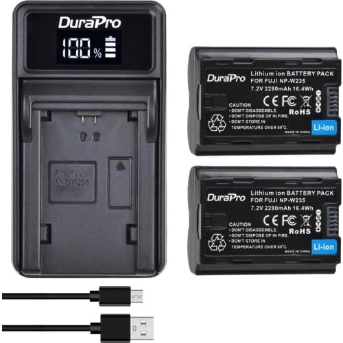 NP-W235 NP W235 Li-ion Battery + LED USB Charger Replacement For Fujifilm Fuji X-T4, XT4 cameras