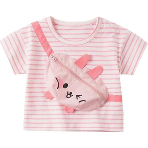 Striped Toddler Boys Tshirt Cotton Summer Baby Tops Tees Boys Shirt Lovely Children Kids Clothes