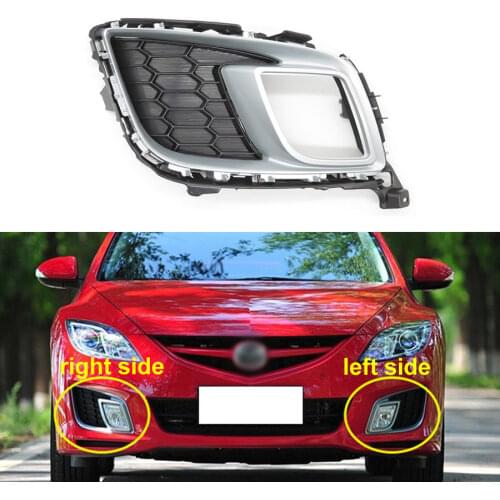 For Mazda 6 Sports Car 2009 2010 2011 Front Bumper Grille Fog Lights Box Frame Fog Light Cover Fog Lamp Shell