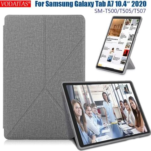 PU Leather Tablet Cover For Samsung Galaxy Tab A7 2020 SM-T500 SM-T505 SM-T507 10.4 Inch Case